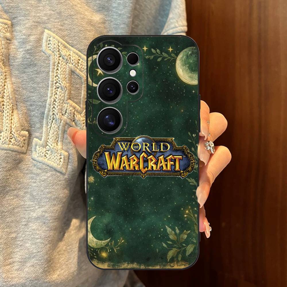 W-World Of W-Warcraft Game Retro Phone Case For Samsung S 24 Fe 25 Ultra Plus 20 Lite 21 30 22 23 24 22 Ultra 5G Fundas
