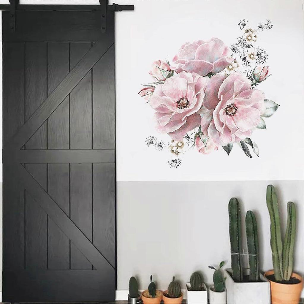 Peony Flower Wall Stickers, Vintage Flower Wall Stickers, Flower Wall Sticker, Decorative Peony Wall Stickers, Peony Wall Sticker, Mural Bedroom Backg