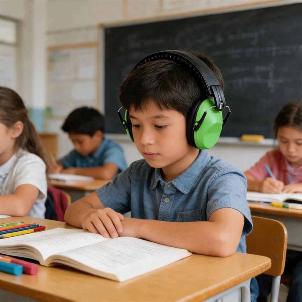 Adjustable Ear Protector Head Mounted Ear Defenders Anti-Noise Earmuffs  Kids Protection