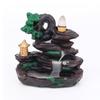 Resin Backflow Incense Burner Mountains River Waterfall Design Waterfall Incense Holder Sandalwood Stand Fragrance Holder