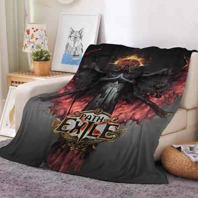 Game Path of E-Exile Blanket Warm And Soft Suitable For Bedroom Living Room Sofa Bed Office Travel Camping