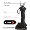 Tesoura de Poda Elétrica Sem Fio de 4 Velocidades 88V 7500mAh Cortador de Galhos para Poda de Bonsai Ferramentas para Pomar e Jardim para Bateria 35mm