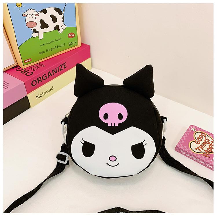 

Fashionable Kurumi Childrens Bag Charming Cute Coin Purse For Girls Everyday Use чорний