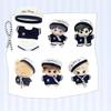Niannyyhouse 10cm Plush Doll Clothes Set (White) - Includes Scarf, Hat, T-Shirt, Pants, and Sailor Uniform