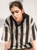 EDENIK Vintage Football Collared T-Shirt_Black