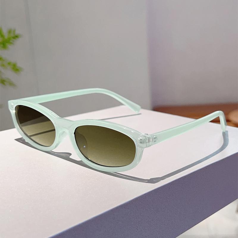 Vintage Oval Sunglasses Women  Fashion New Outdoor Casual Shades Trendy Stylish Luxury Brand Design Decor Sun Glasses