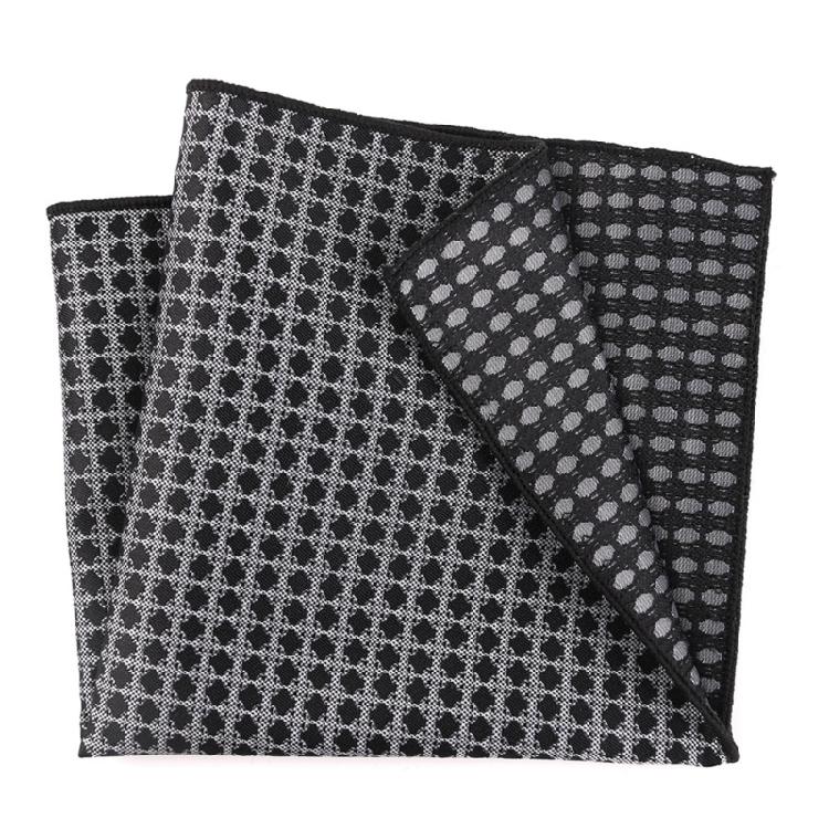 Chusteczka 25,5x25,5cm z Ciemnym Wzorem dla Pana Młodego Ślub Biznesowa Chusteczka