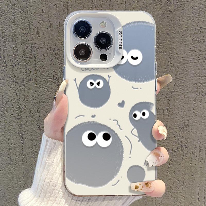 

Подходит для чехла для мобильного телефона Apple 15 IPhone13/14promax Милый мультяшный брикет 11/12 Цвет Серебристый Матовый Xs iPhone 7 Plus