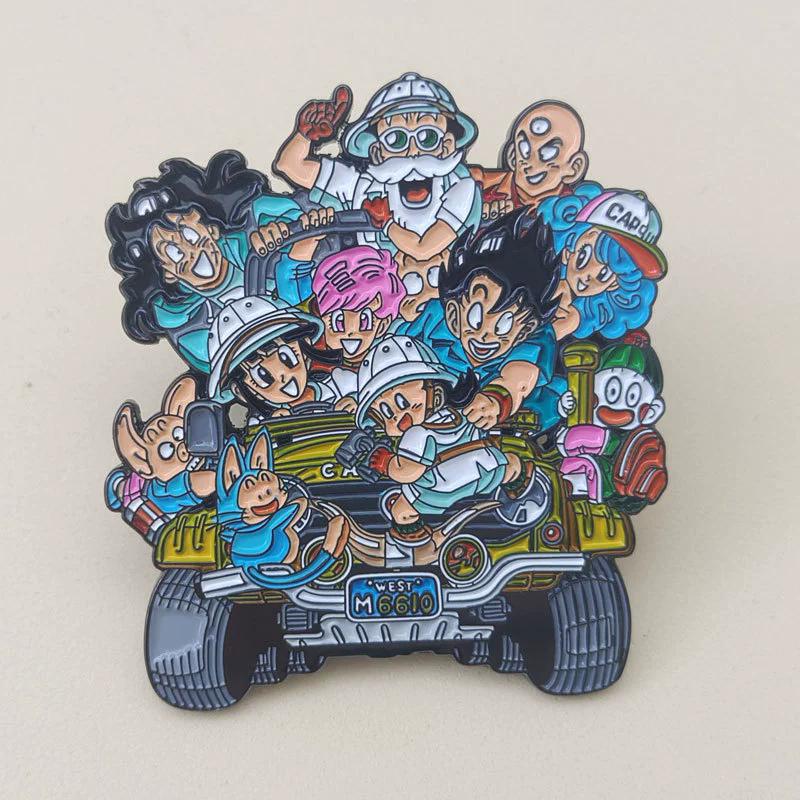 Anime Dragon Ball Enamel Pins Cute Goku Vegeta IV Piccolo Brooch Backpack Clothing Jewelry Metal Badge Accessories Gifts