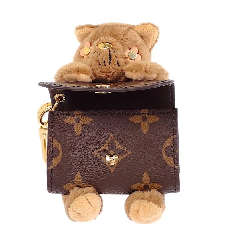 Louis Vuitton M03748 Bag Charm Brown Monogram Canvas Women
