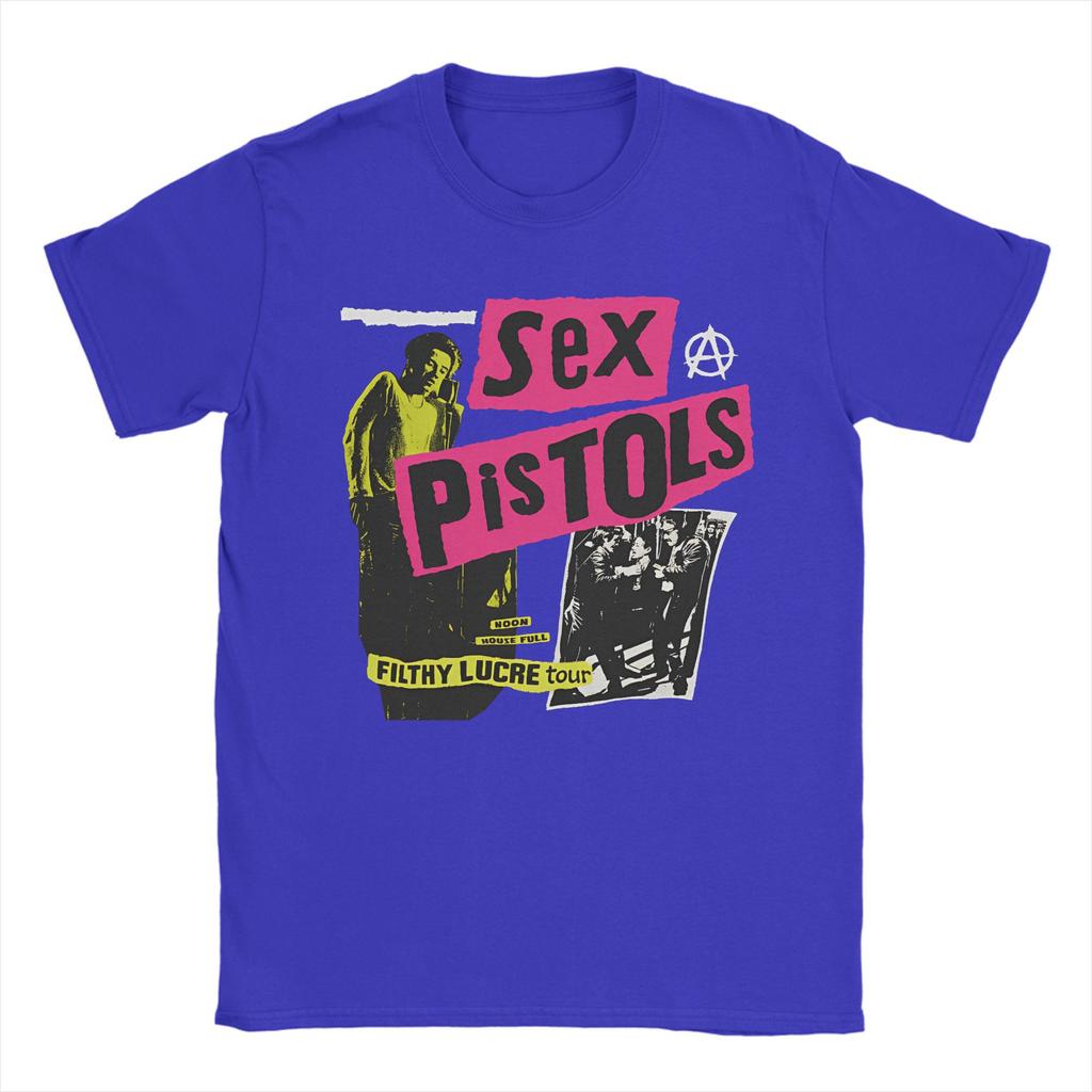 Harajuku T-Shirt Beach SEX PISTOLS Trending T Shirts  100% Cotton Tee Shirt for Man Y2K Fun Design Short Sleeve Top Tees