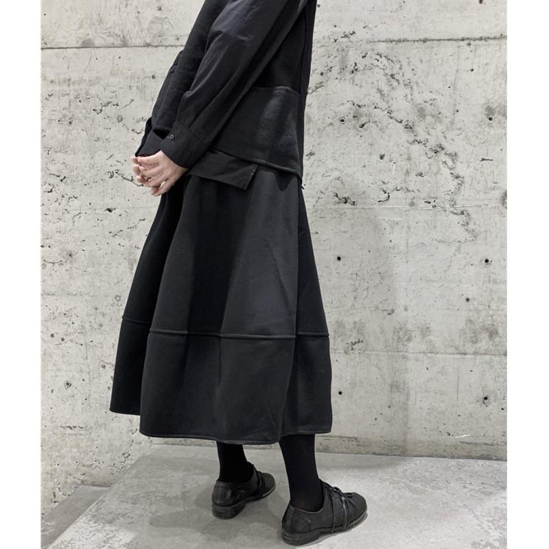 Johnature Autumn Winter Thickened Casual Balloon Skirt Versatile Stylish Elastic Waist Women Skirts