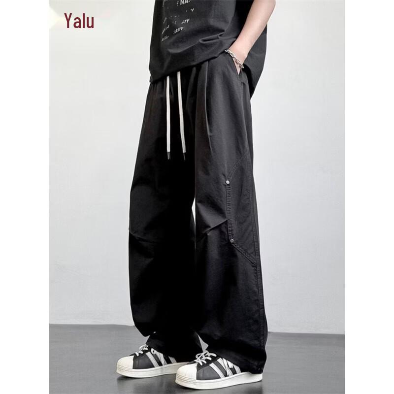 Yalook Men's American Patchwork Cotton Cargo Pants