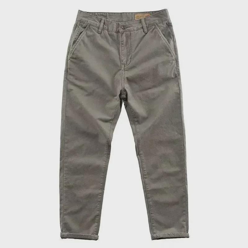 Men’s Retro Distressed Wash Casual Overalls with Drawstring Cuffs