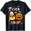 Cute Halloween Candy Corn Pumpkin Trick Or Treat T-shirt