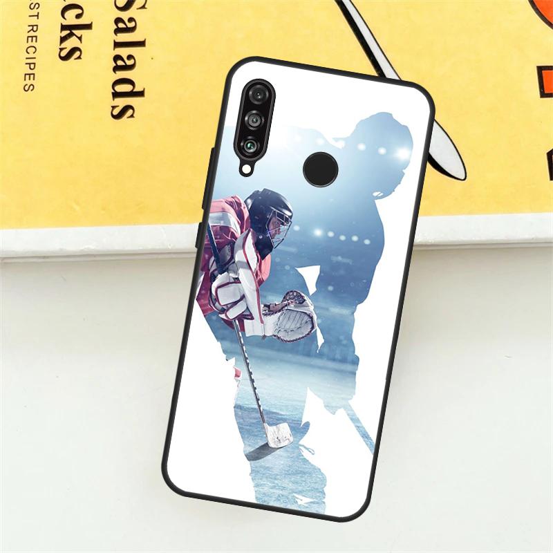 Ice Hockey Player For Huawei Nova 11i 8i 7i 3i Nova 10 9 SE 5T Y60 Y70 Y90 Y61 Y91 P20 P40 Lite P30 Pro Case