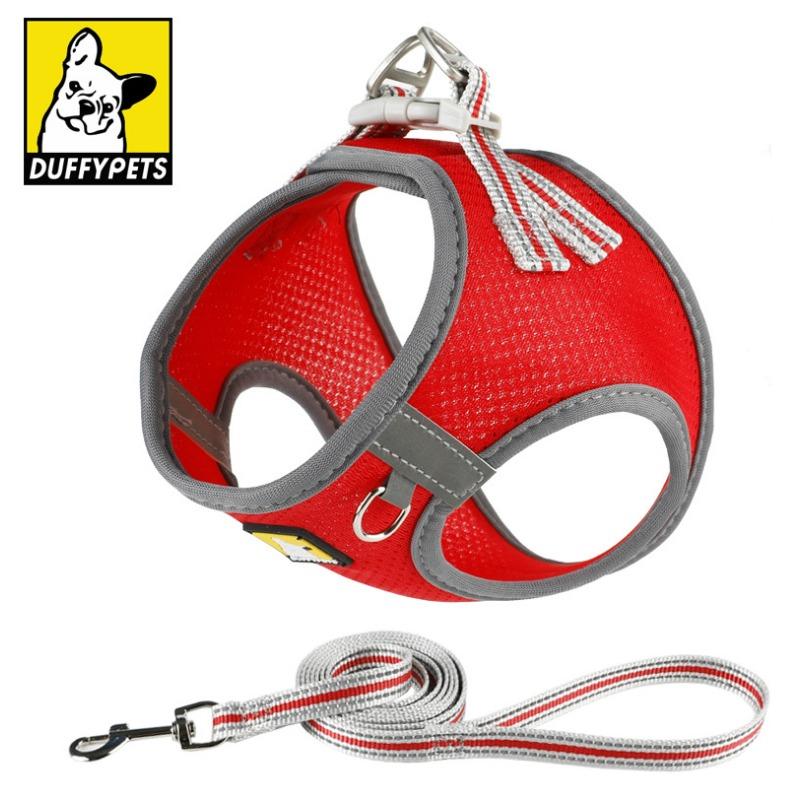 New Dog Leash, Reflective Pet Chest and Back Strap, Vest Style Cat Chest and Back Breathable Dog Leash for Pets