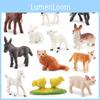 Lifelike Pvc Farm Animal Miniatures Featuring Cats Dogs Pigs Goats And Chickens For Decor