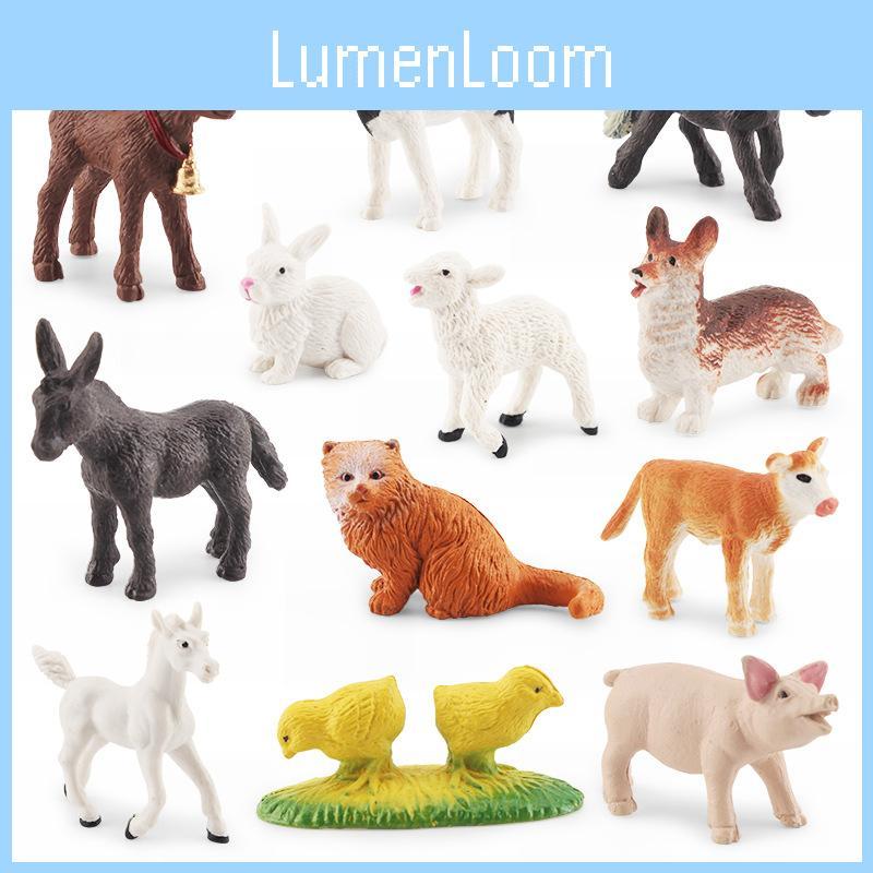 Lifelike Pvc Farm Animal Miniatures Featuring Cats Dogs Pigs Goats And Chickens For Decor