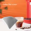 Edelstahl Kaffeefilterpapier Leicht zu reinigen Pour Over Kaffeefilter Langlebig Waschbar Umweltfreundlich für Küchenzubehör