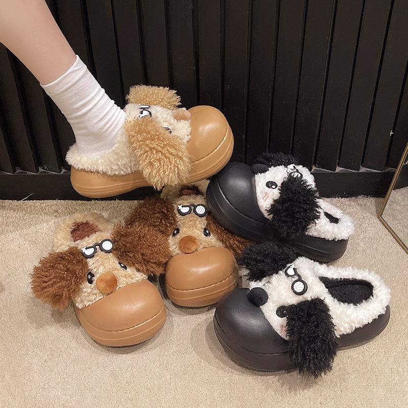 Cute Cotton Slippers Women's 2025 Winter New Fashion Thickened Warm Home Wear Cotton Slippers Women's Winter Slippers