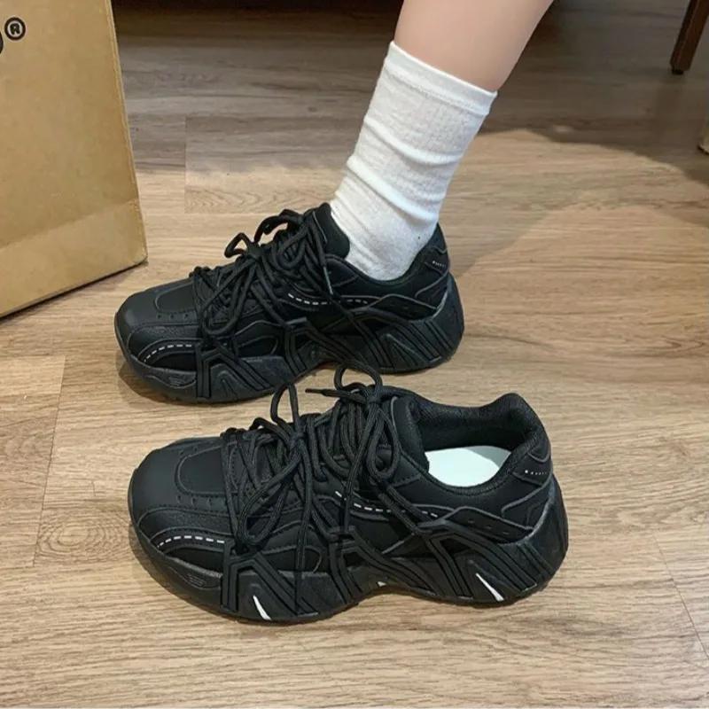 Fashion Original Casual High on Platform Women's Running Shoes Fashion 2025 Y2k Designer Luxury Aesthetic Korean Offer Ladies Footwear