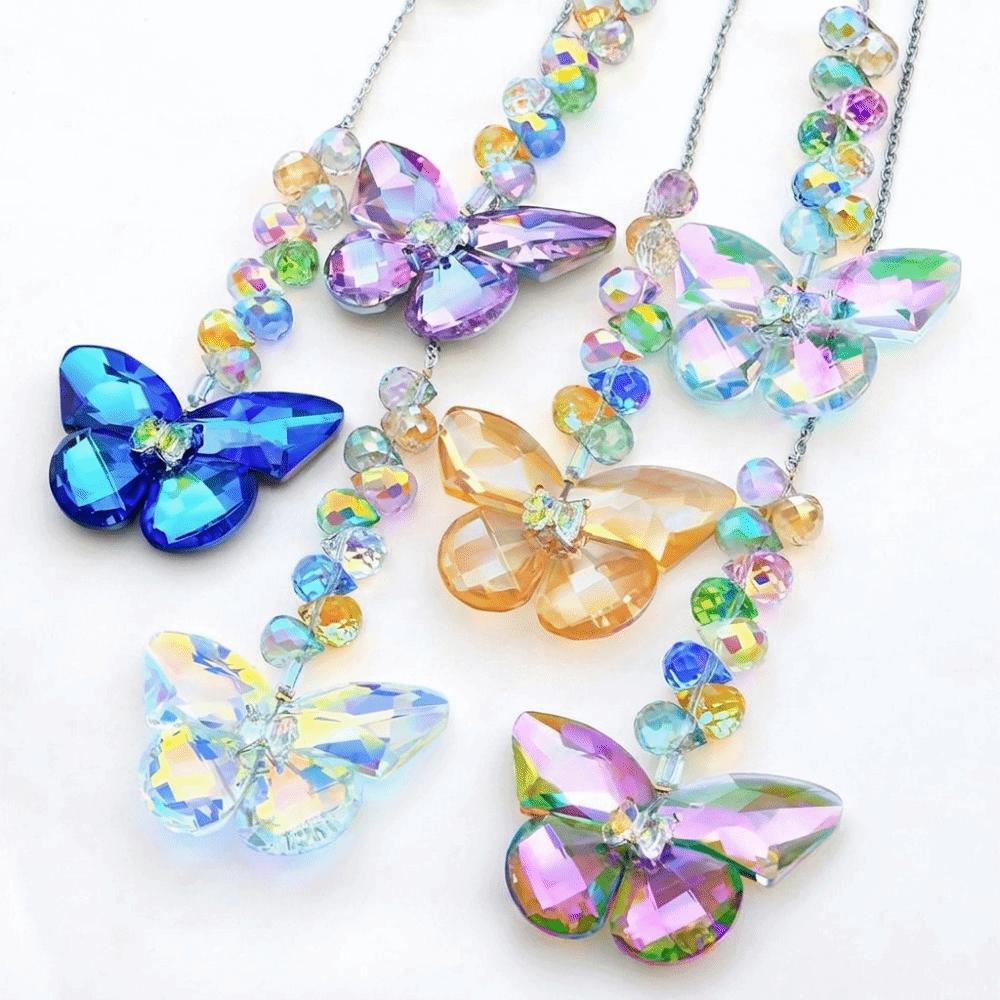 Colourful Rainbow Maker Exquisite Artificial Crystal Suncatcher Flower Sun Catcher  Outdoor