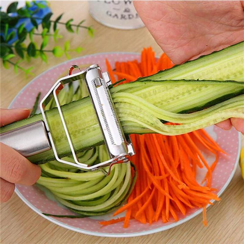 High Quality Stainless Steel Potato Cucumber Carrot Grater Julienne Peeler Vegetables Fruit Peeler Vegetable Slicer Utensils