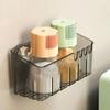 Sponge Holder With Suction Cup Sink Organizers Kitchen Storage Durable Plastic Drainage Holes Modern Design For Cleaning Tools