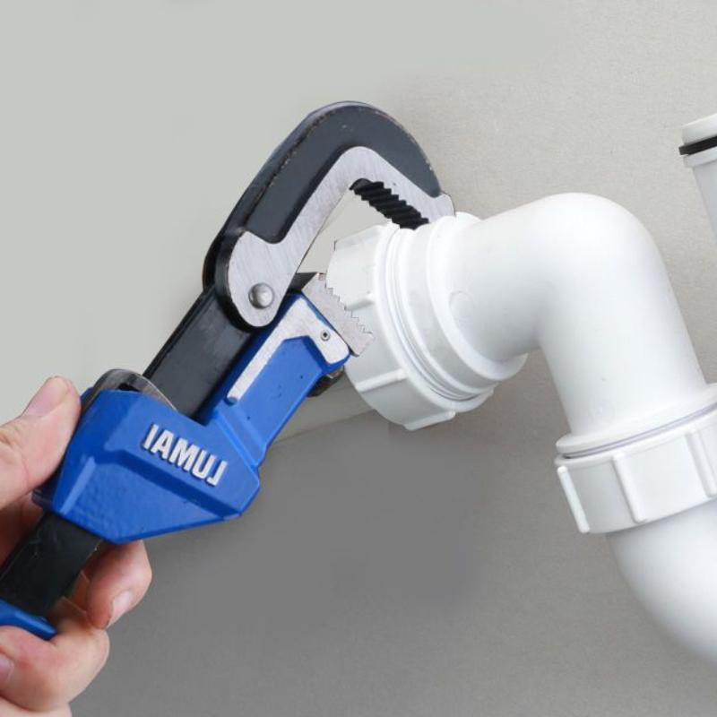 Adjustable Pipe Tube Wrench Plumber Pliers Key Universal Tools Plumbing Heavy Duty Bathroom Tap Clamp Spanner