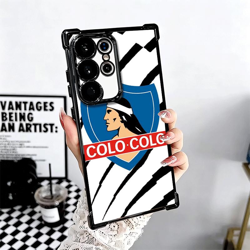 Social Y Deportivo Colo Club Plating Phone Case For Samsung Galaxy S24 S25 FE S26 Edge S23 Ultra S22 S21 Plus S20 Anti-Fall Aira