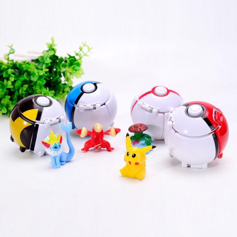 Transforming Elf Ball Pocket Monster Toy Ball With Touch-sensing Explosions Abs Material 7cm Diameter