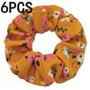 6pcs/lot Hair Scrunchies Bands Scrunchy Ties Ropes Ponytail Holder for Women Accessories Fabric Headwear Ditsy Floral Sweet Cute