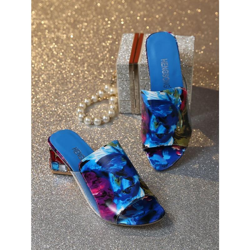 

Верхняя одежда больших размеров, Обувь больших размеров, Женская обувь на толстом каблуке с открытым плечом, Шлепанцы на среднем каблуке 43