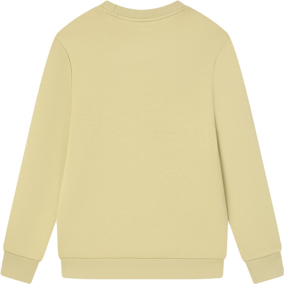 FILA 2023 Winter New Knit Pullover Casual Simple Basic Round Neck Sweatshirt Men sweatshirt Light-Ginger-Yellow F11M342210F-YE