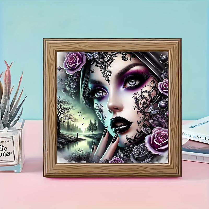 Retro Character Artificial Diamond Decorative Hanging Painting DIY Diamond Art Embroidery Kit 5D Diamond Painting