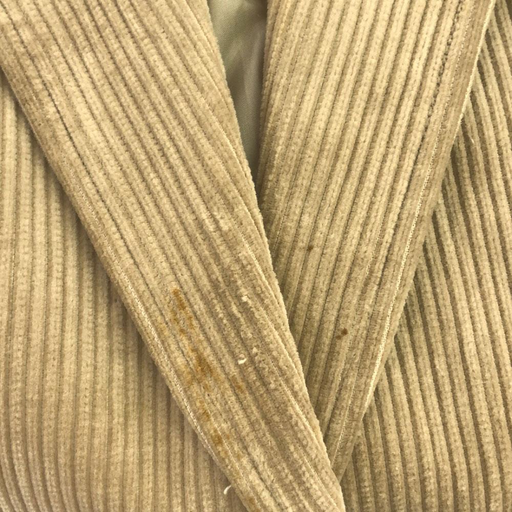 YVES SAINT LAURENT 90s Corduroy tailored jacket S beige Old Women Used