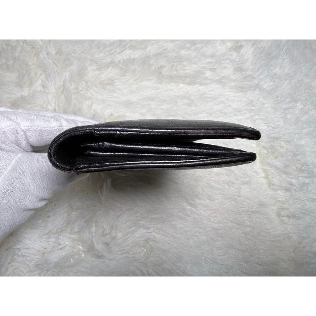 Used CHANEL Bi-fold wallet Black Coco Mark