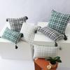 Houndstooth Two-color Woven Pillow Polyester-cotton Tassel Double-sided Office Fashion Ins Style Sofa Cushion Pillow Cover
