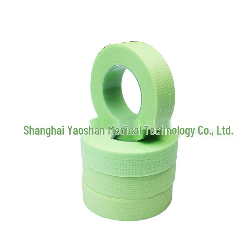 Japanese Style Colored Non-Woven Eyelash Tape with Low-Allergy, Breathable, Beautiful Eye Stickers in Green & Pink