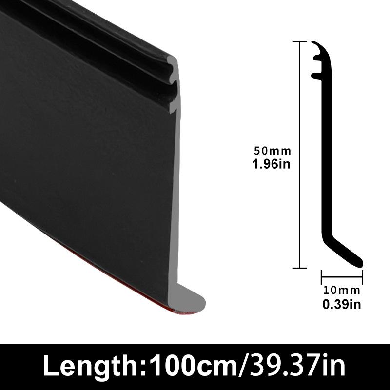 0.5/1/1.5m Window Water Blocking Bar Sliding Window Rain Flashing Board Weatherstrip Window Edge Water Deflector Sealing Strip