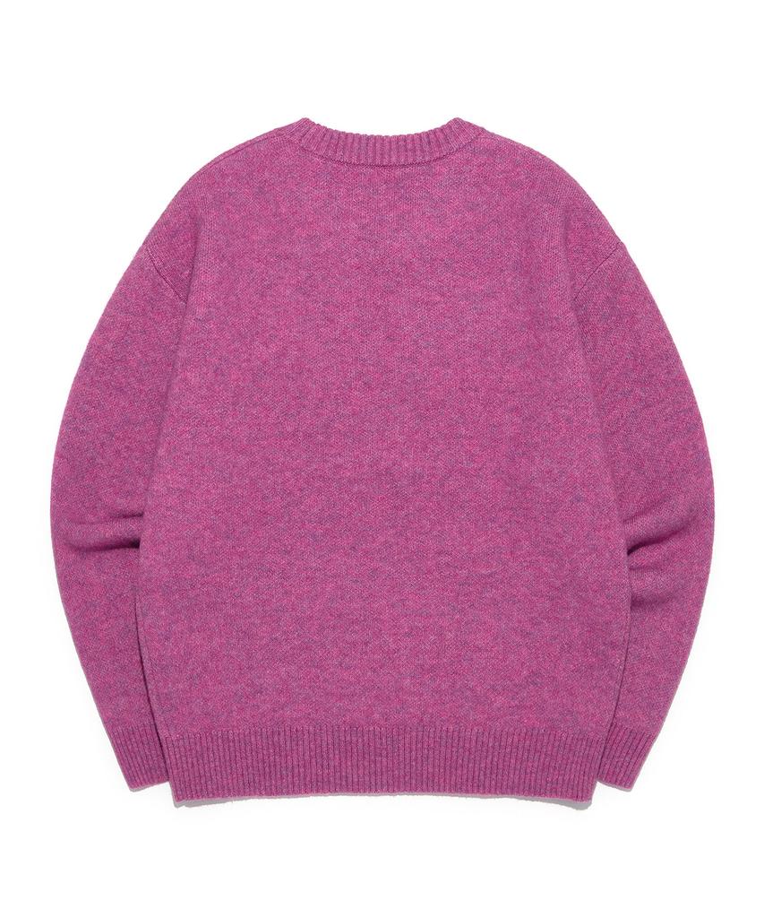 LEE Boucle Big Twitch Logo Knit Pink