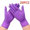 Fuchsia Nitrile Disposable Gloves 20/100PCS 3-mil Powder & Latex Free Household Cleaning Gloves for Cooking Kitchen Esthetician