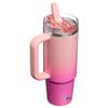 Stanley 1913 Quencher Pro Tour Flip Straw Vacuum Insulated Sorbet 30 oz L Tumbler, Gradient, / 0.89