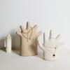 Ceramiczny Uchwyt na Pierścionek na Palec Ręki Stojak na Biżuterię na Toaletkę Toaletkę Styl Dekoracji Domu Dekoracja Biurka Minimalistyczny Prezent