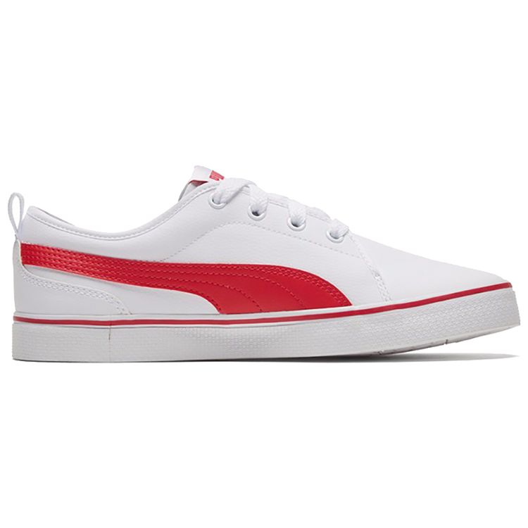 Puma Low Top Skate Shoes Unisex sneaker White Red 367928-02