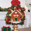 Christmas Gift Personalized Xmas Pendants Family Christmas Hanging Ornament Wooden Biscuit House