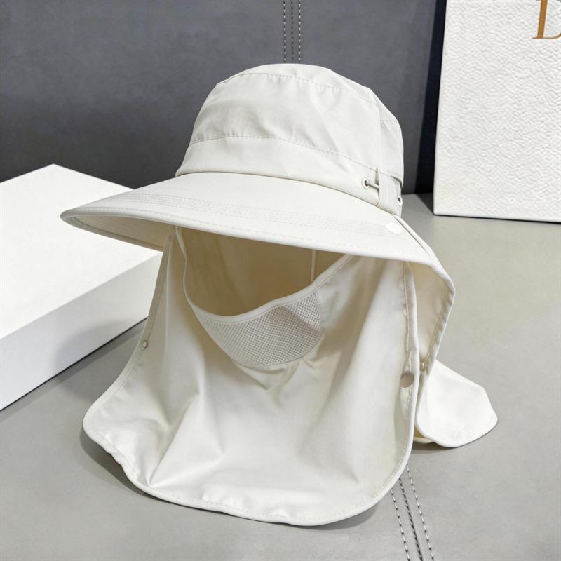 Sunscreen hat women's summer removable UV protection outdoor fishing shading neck mask mountaineering fisherman hat