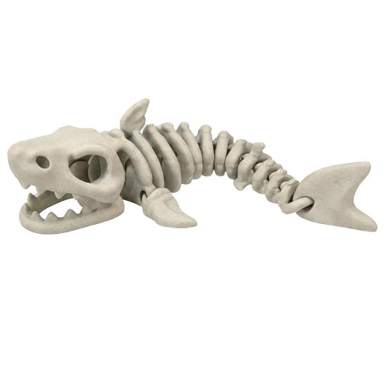 

3D Printed Articulated Shark Toy Movable Skeleton Shark Fidget Desk Decor Cute Shark Animal Figure Decompression Toy for Children Adults