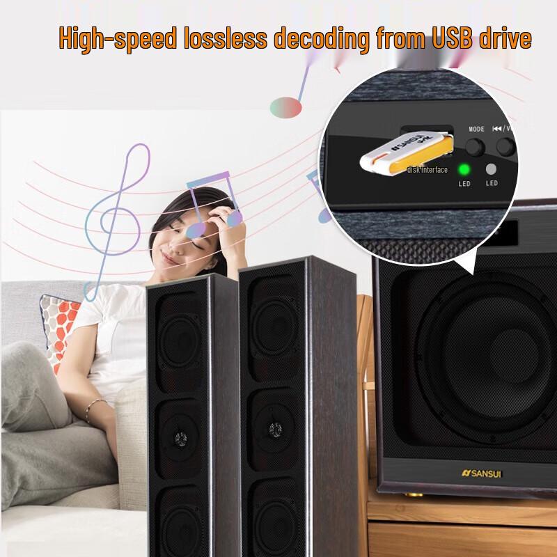 Sansui 82A 8-inch Home Theater KTV Bluetooth Speaker System